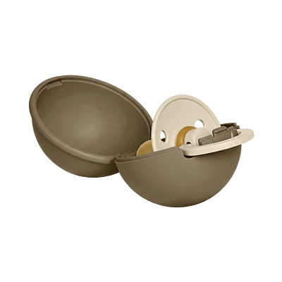 Bibs Colour Pacifier Latex Size 1 Vanilla / Paci Case Mini Dark Oak