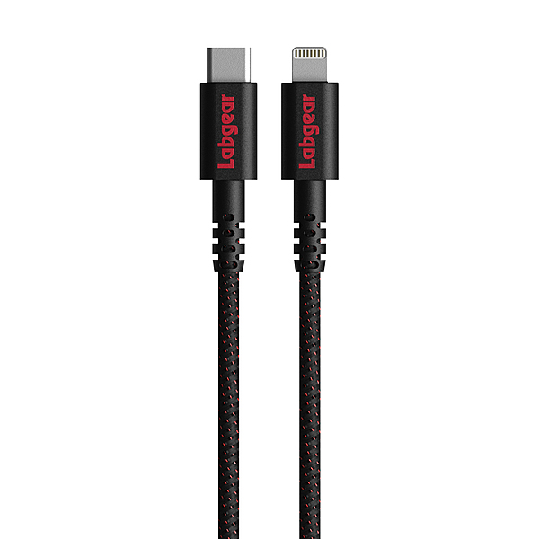 Labgear Rugged USB-C to Lightning Cable with Kevlar Fiber 1m