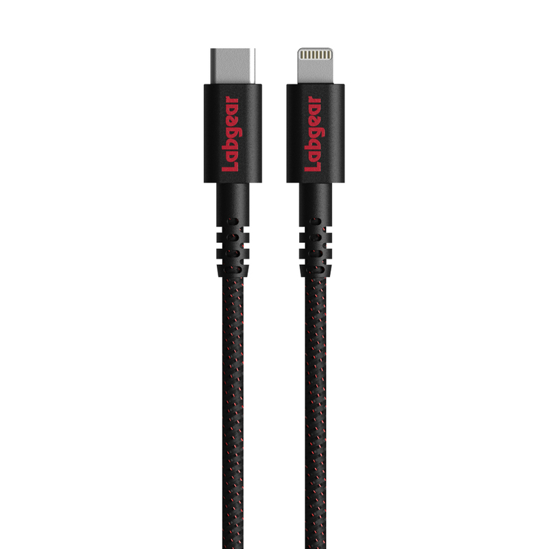 Labgear Rugged USB-C to Lightning Cable with Kevlar Fiber 1m