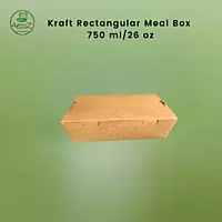 Kraft Rectangular Meal Box - 750ml/24 oz - Box