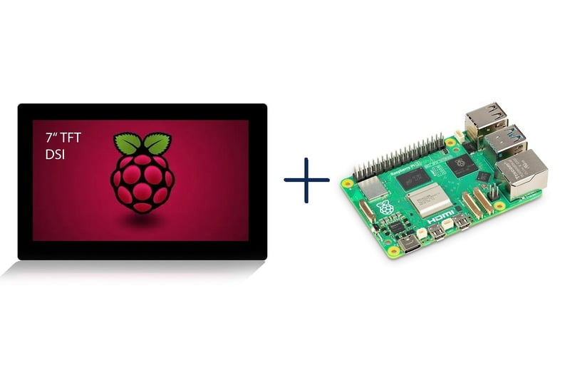 *Bundle* 7" DSI Touch Display Kit with Raspberry Pi 5 (8GB)