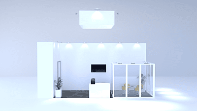 Messestand Stockholm 8.5x2.5m | Messebauer Berlin