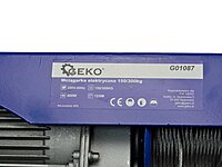 Electric Wire Rope Hoist 150/300 kg G01087 GEKO Electric Wire Rope Hoist 150/300 kg G01087 GEKO