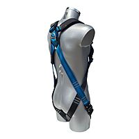 Veiligheidsharnas met 1 bevestigingspunt SP-111-QRB-SCAFF – zwart/blauw