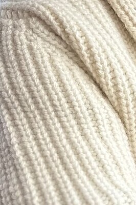 Cardigan col châle cachemire - Creme