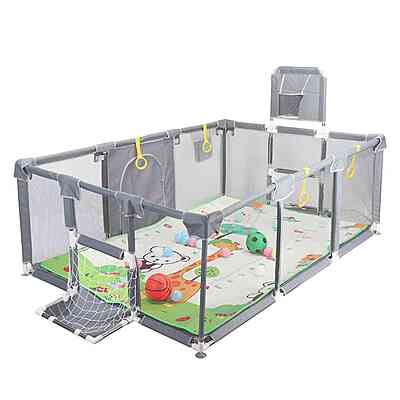 Кошара за игра с баскетболен кош и футболни врати Кошара за игра с баскетболен кош и футболни врати