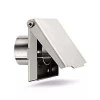 ST 02 Staubsteckdose Edelstahl