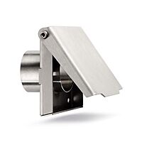 ST 02 Staubsteckdose Edelstahl