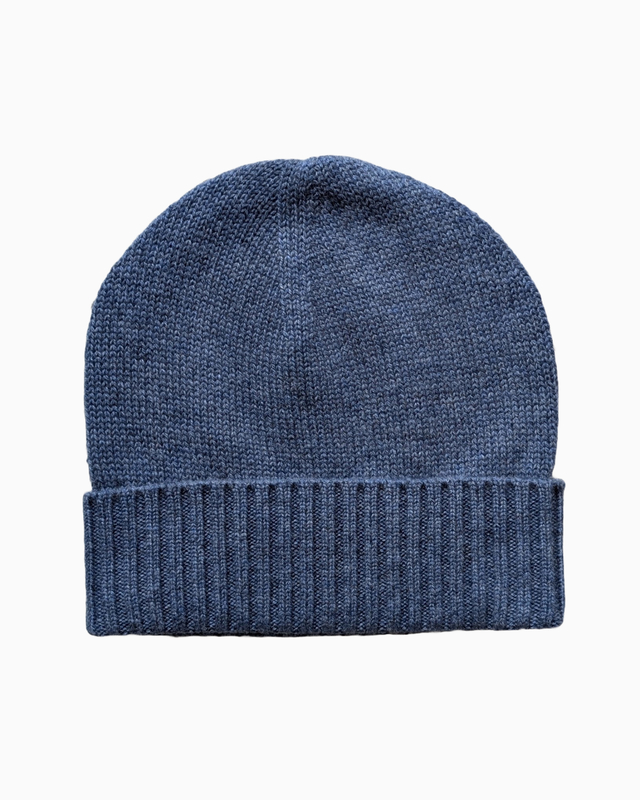 Bonnet Cachemire - bleu JEANS