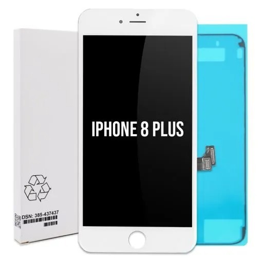 Refurbished - iPhone 8 Plus - Replacement Screen - Colour Accurate - LCD - White