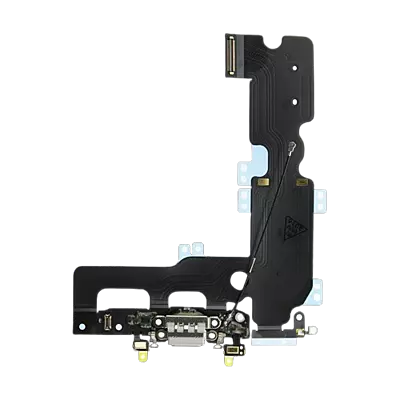 Genuine Apple iPhone 7 Plus - Replacement Lightning Charge Port Flex Assembly - Microphone - Space Grey - Original