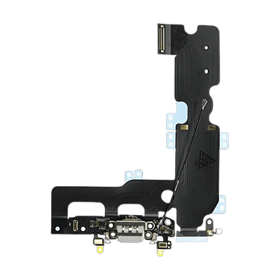 Genuine Apple iPhone 7 Plus - Replacement Lightning Charge Port Flex Assembly - Microphone - Space Grey - Original
