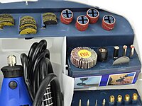 Rotary Tool with Flex Shaft and Accessories Assortment 300 pcs G81220 GEKO Rotary Tool with Flex Shaft and Accessories Assortment 300 pcs G81220 GEKO