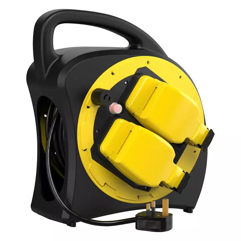 SLx Outdoor Extension Cable Reel with Dual 13A Sockets 20m