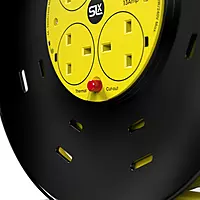 SLx Extension Cable Reel with Four 13A Sockets 50m