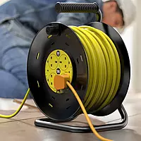 SLx Extension Cable Reel with Four 13A Sockets 50m