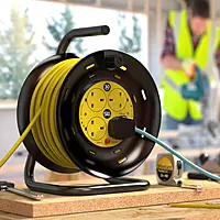 SLx Extension Cable Reel with Four 13A Sockets 30m