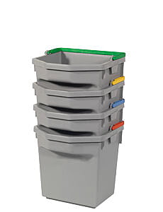 5 Liter Eimer | grau | mit Farbcodierung