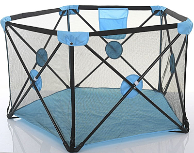 Сгъваема петоъгълна кошара + килимче за игра Сгъваема петоъгълна кошара + килимче за игра