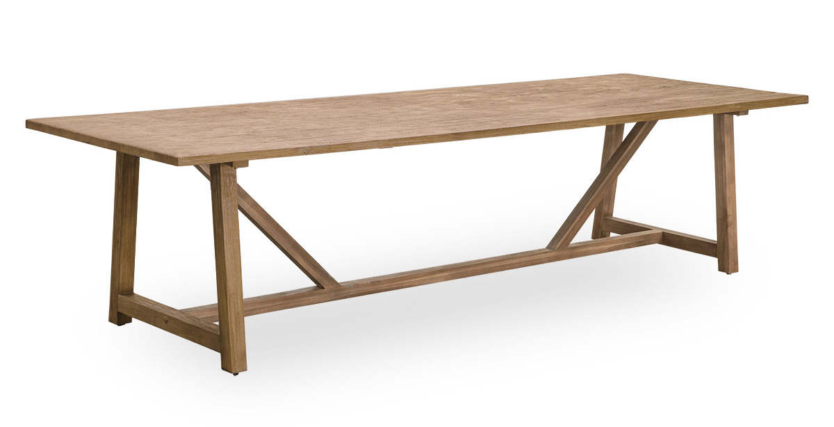 Lucas Teak Dining Table 300x100cm