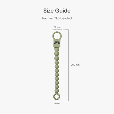 Bibs Pacifier Clip Beaded Petal