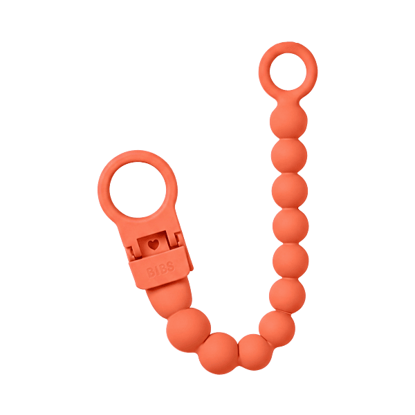 Bibs Pacifier Clip Beaded Tango