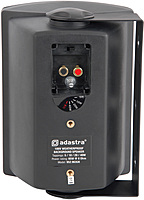 Adastra FSV-B Indoor/Outdoor IP35 Foreground Speaker 130W /8 Ohms, 40W /100V Black Single