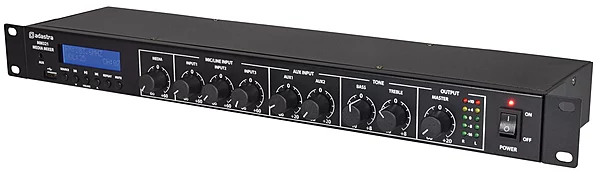 Adastra MM321 Microphone/Aux 1U Rack Bluetooth USB FM Player Mixer