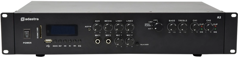 Adastra A2 Stereo PA Amplifier 2x 200W /4 Ohms