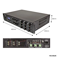 Adastra A6 Stereo PA Amplifier 6x 200W /4 Ohms