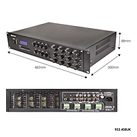 Adastra A8 Stereo PA Amplifier 8x 200W /4 Ohms