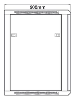 Adastra RC15U600 19" Rack Cabinet Glass Door 15U 600mm