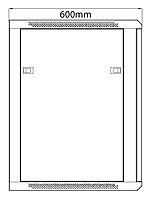 Adastra RC15U600 19" Rack Cabinet Glass Door 15U 600mm