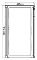 Adastra RC22U600 19" Rack Cabinet Glass Door 22U 600mm