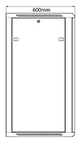 Adastra RC22U600 19" Rack Cabinet Glass Door 22U 600mm