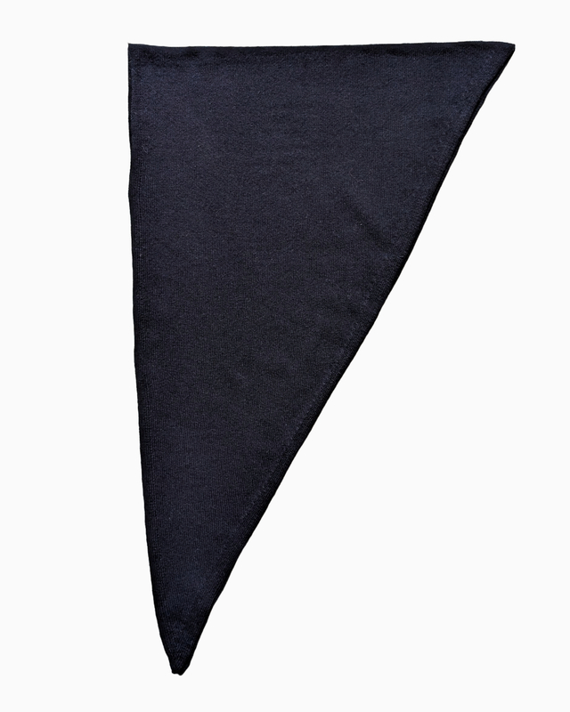 Triangle Cachemire - bleu nuit