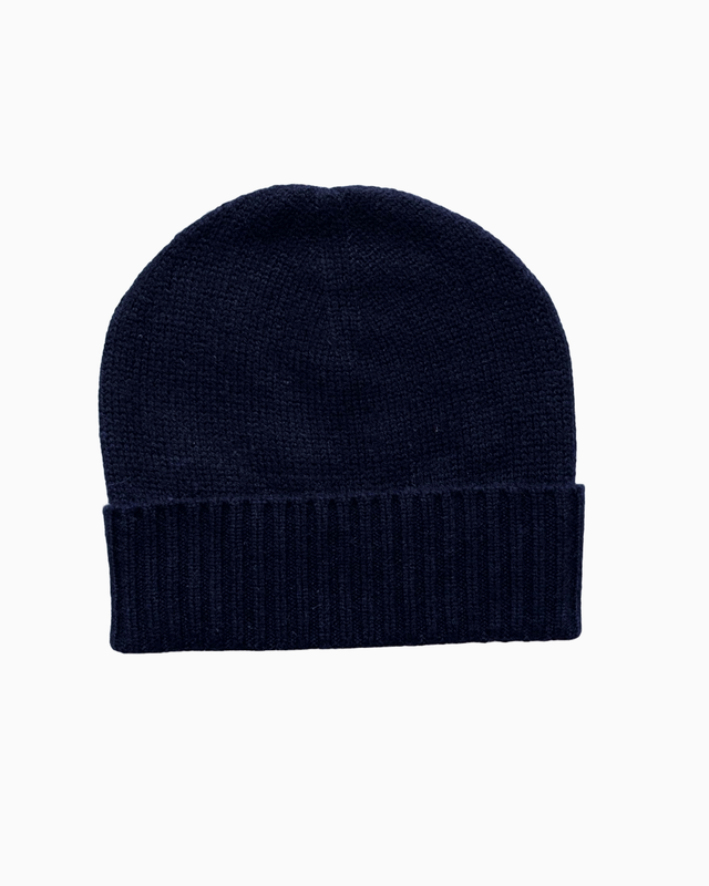 Bonnet Cachemire - bleu nuit