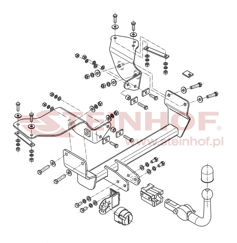 Alfa Romeo 147 Tow Bar (2000-2010) A-036