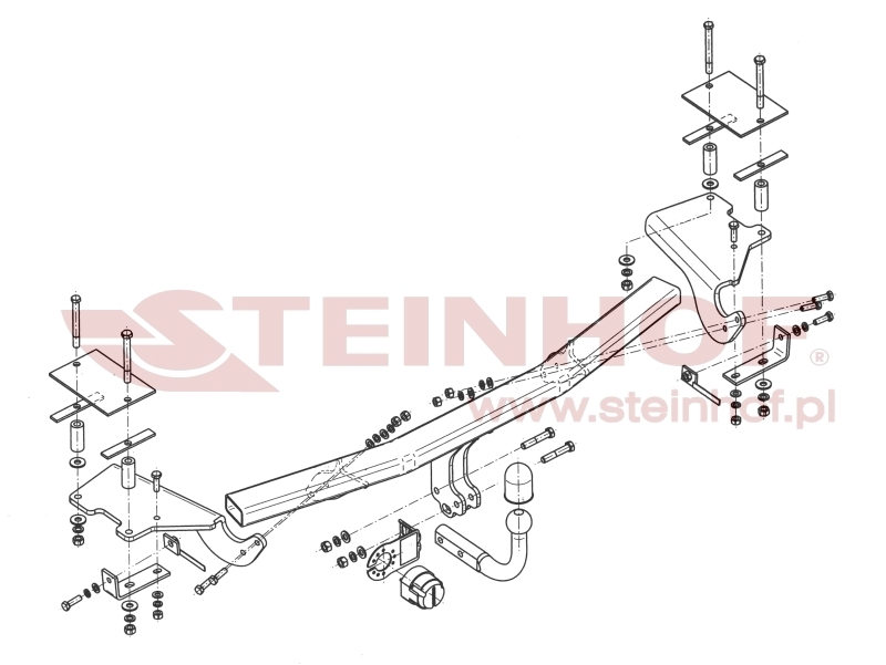 Alfa Romeo 159 4D Tow Bar (2005-2012) A-037