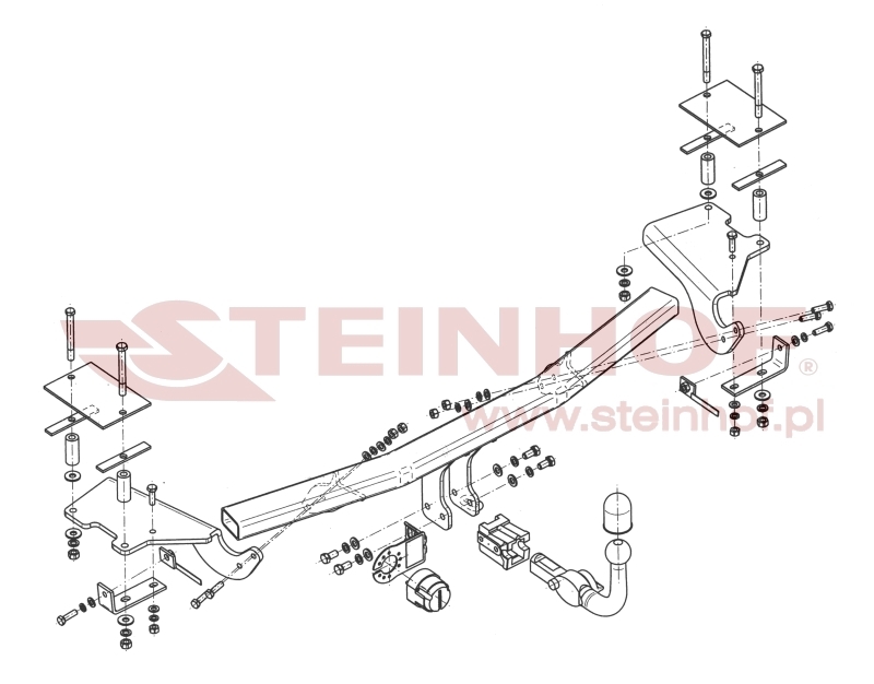 Alfa Romeo 159 4D Tow Bar (2005-2012) A-038