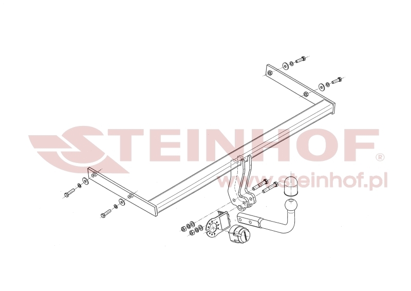 Audi A3 Sportback 5D (incl. Quattro) Tow Bar (2004-2008) A-064
