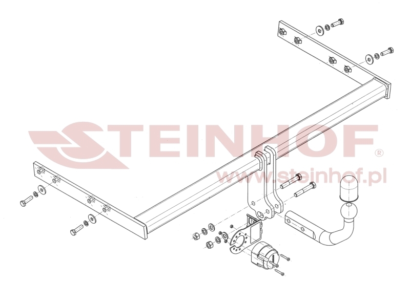 Audi A3 3D Tow Bar (2008-2012) A-066