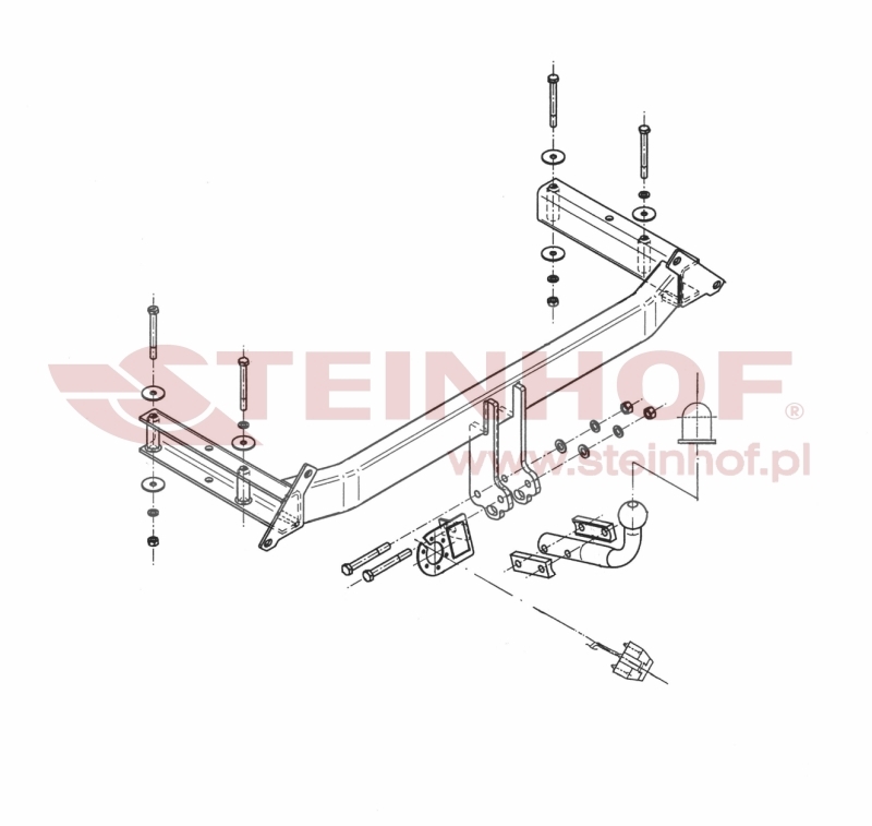 Audi A4 4D
(incl. Quattro) Tow Bar (1994-2000) A-079
