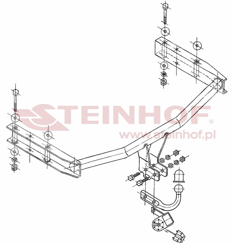 Audi A4 4D
(incl. Quattro) Tow Bar (2000-2004) A-080