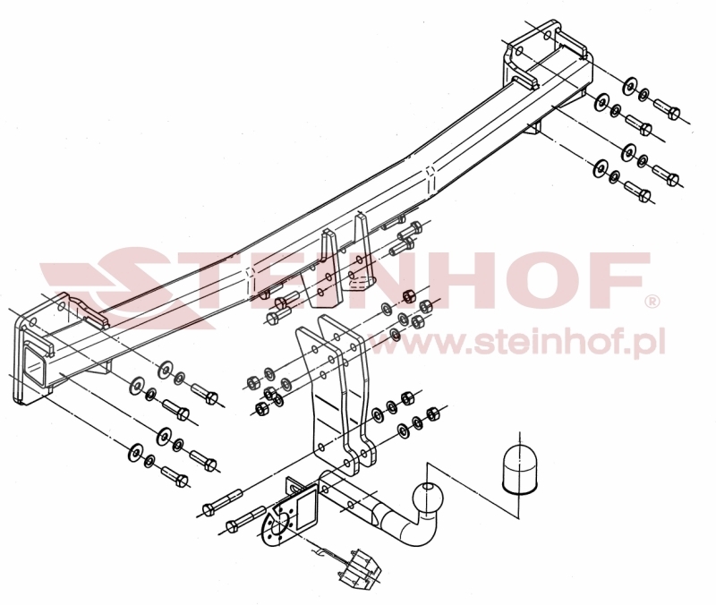 Porsche Cayenne Tow Bar (2002-2017) A-092