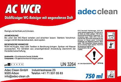AC WCR | WC Reiniger | 750ml