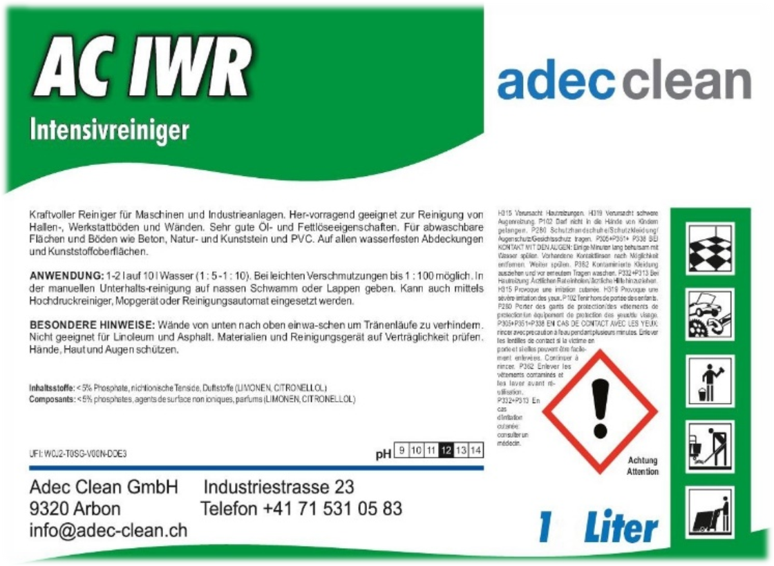 AC IWR | Intensivreiniger | 1 Liter