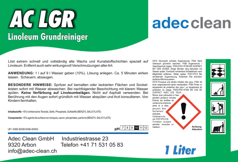 AC LGR | Linoleum Grundreiniger | 1 Liter AC LGR | Linoleum Grundreiniger | 1 Liter
