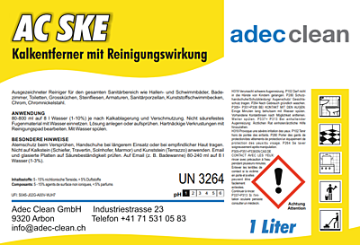 AC SKE | Kalkentferner mit Reinigungswirkung | 1 Liter