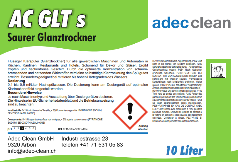 AC GLT s | Saurer Glanztrockner | 10 L
